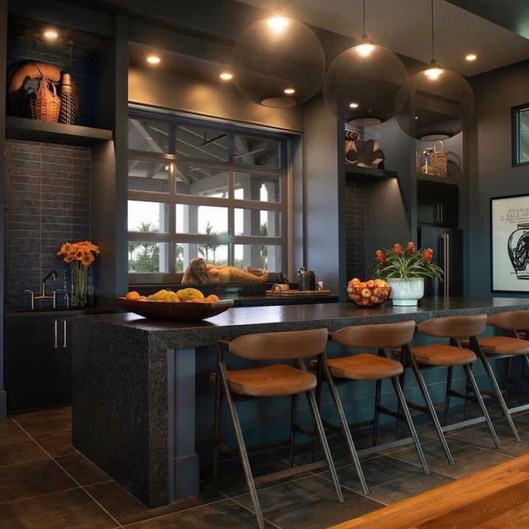 blues and grays carries a contemporary flair