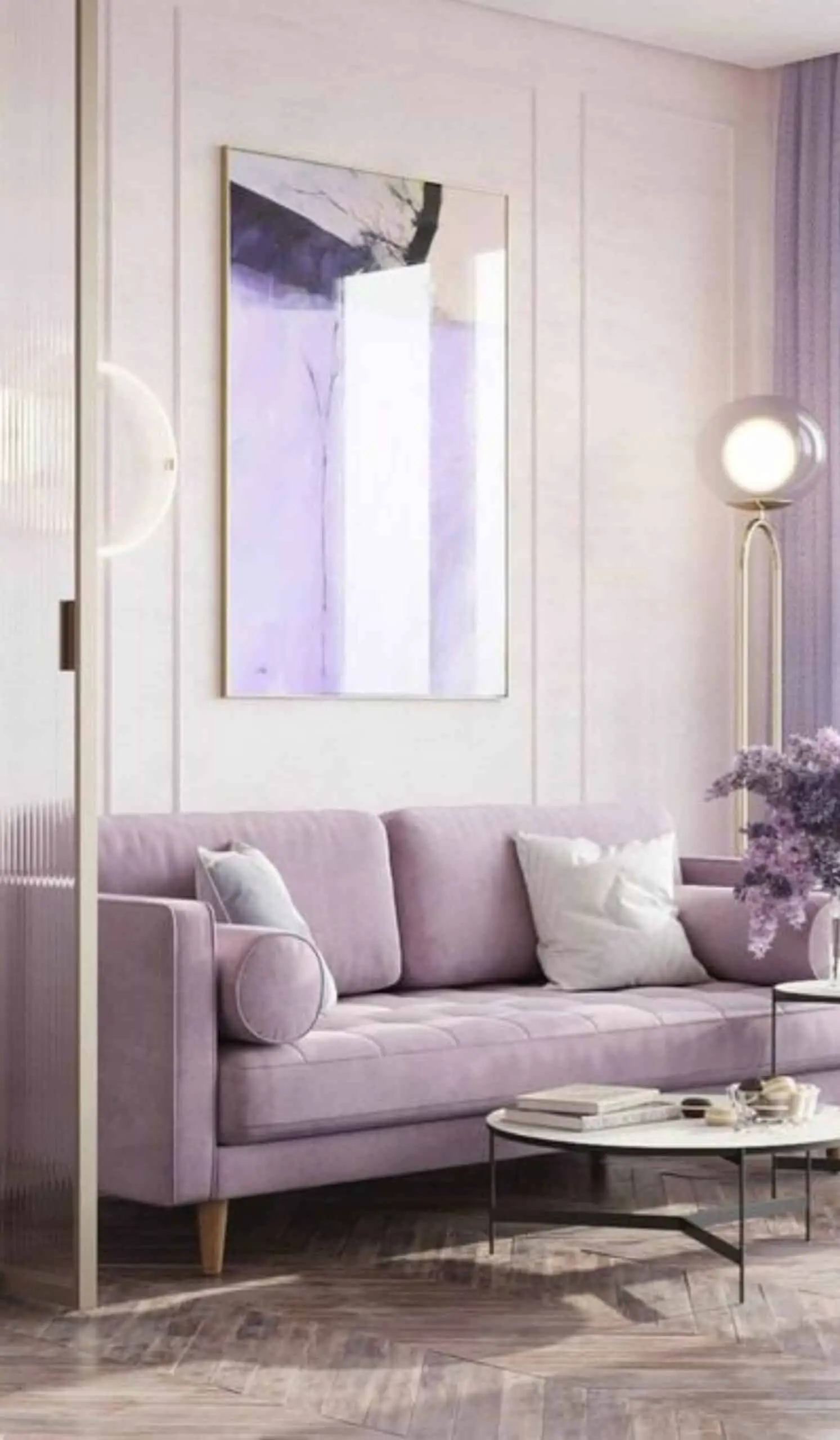 Metallic Accents make your living room more luxurious