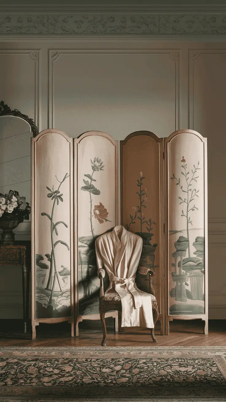 Antique Dressing Screen