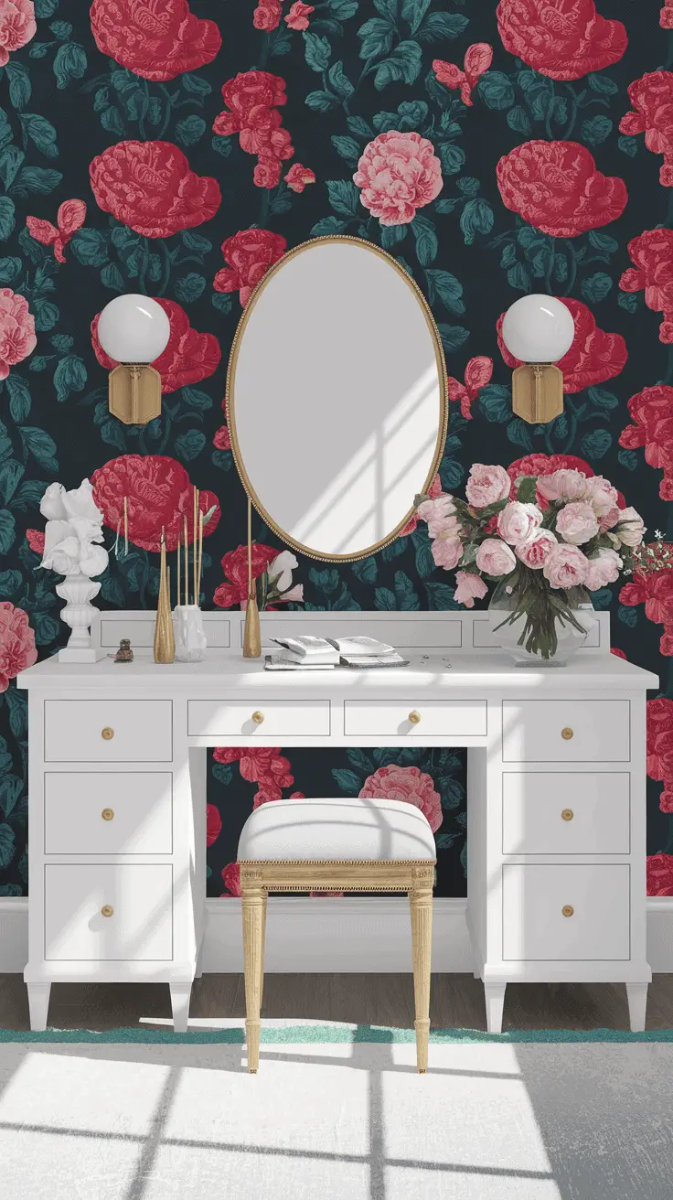 Floral Wallpaper Romance